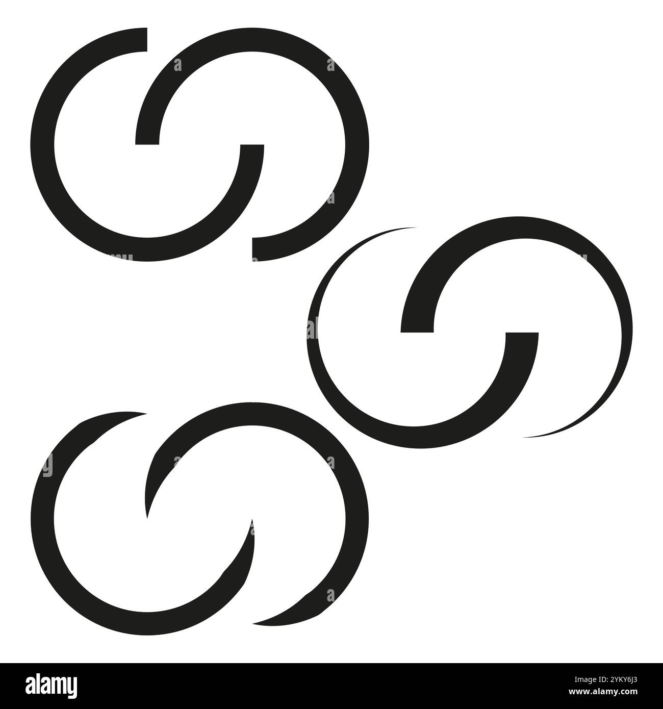 Circular arrows icon. Infinite loop symbol. Modern minimal design ...