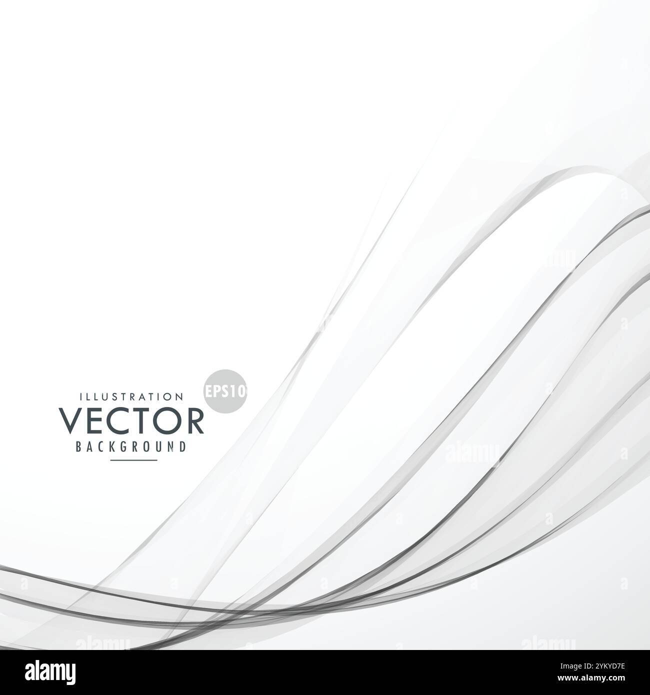 abstract gray background with wave effect Stock Vector Image & Art - Alamy