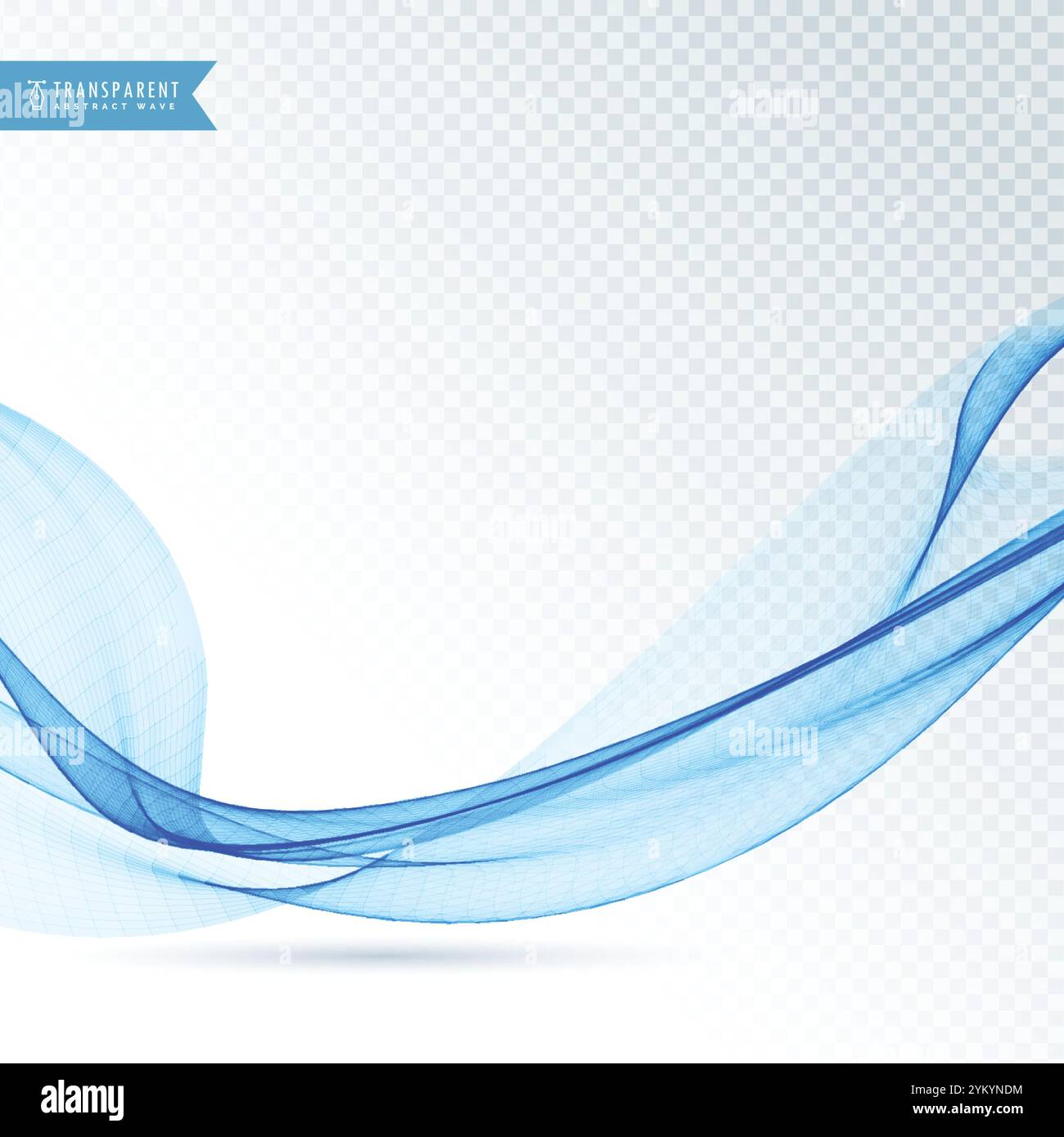 smooth vector blue wave background design Stock Vector Image & Art - Alamy