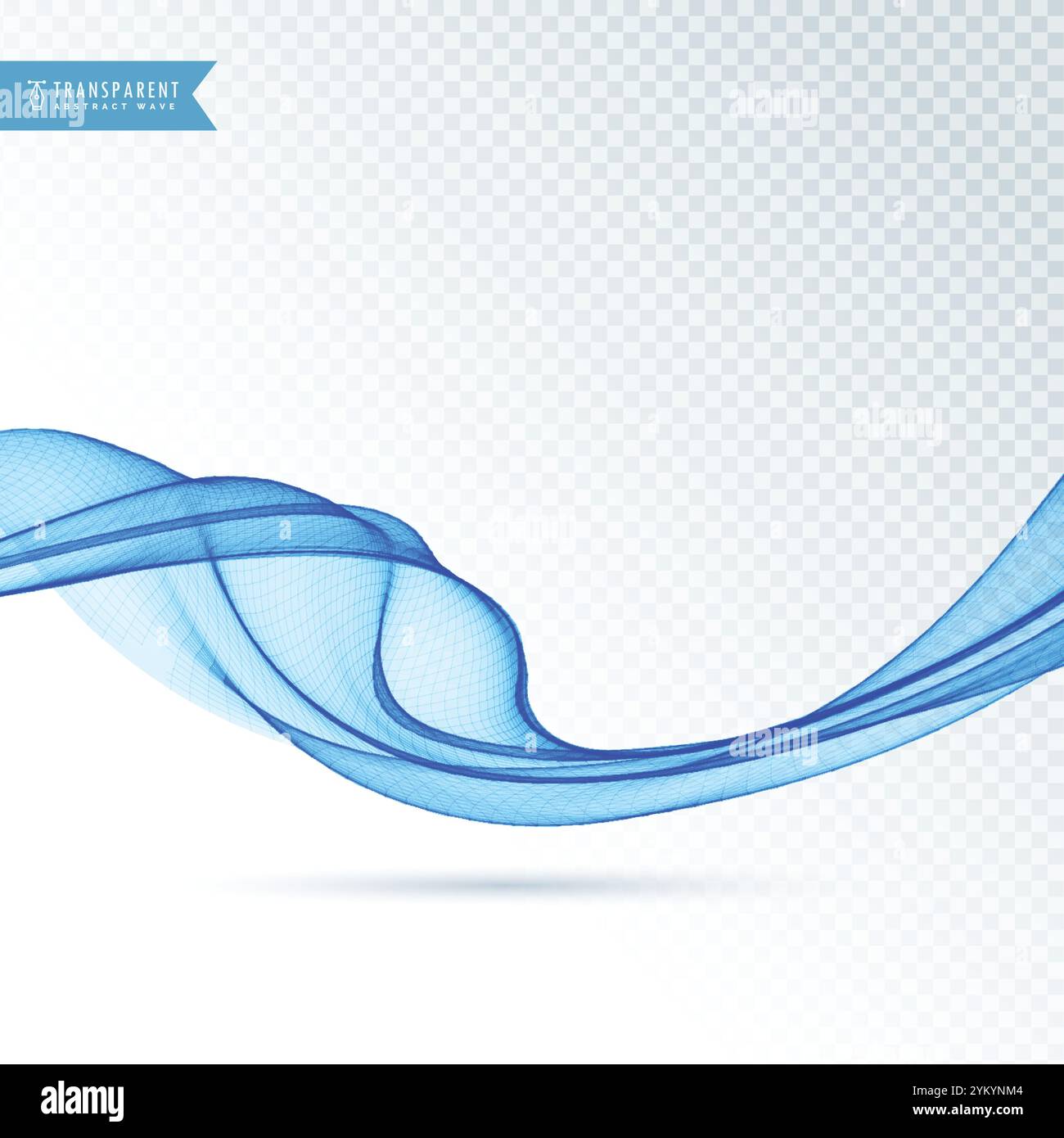 Smooth blue wave background Stock Vector Images - Alamy