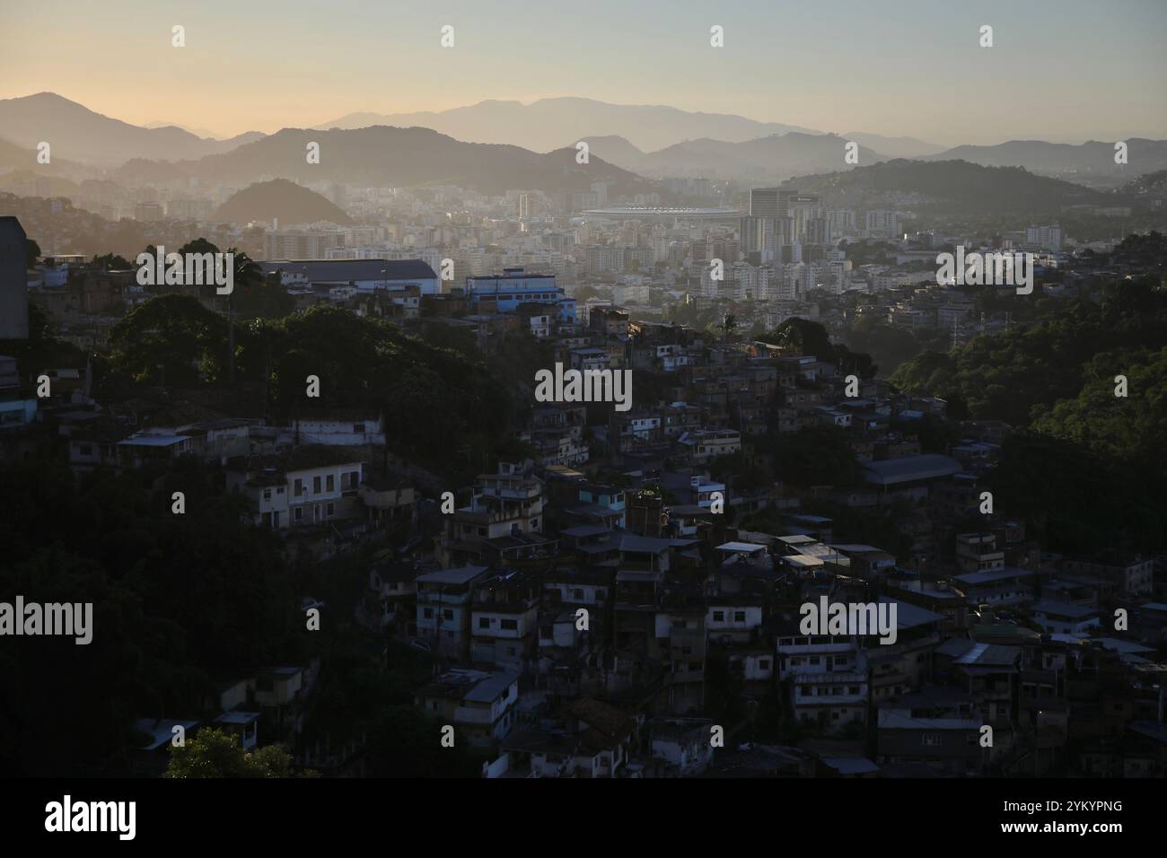The Fallet Fogueteiro favela in the Santa Teresa district in Rio de ...