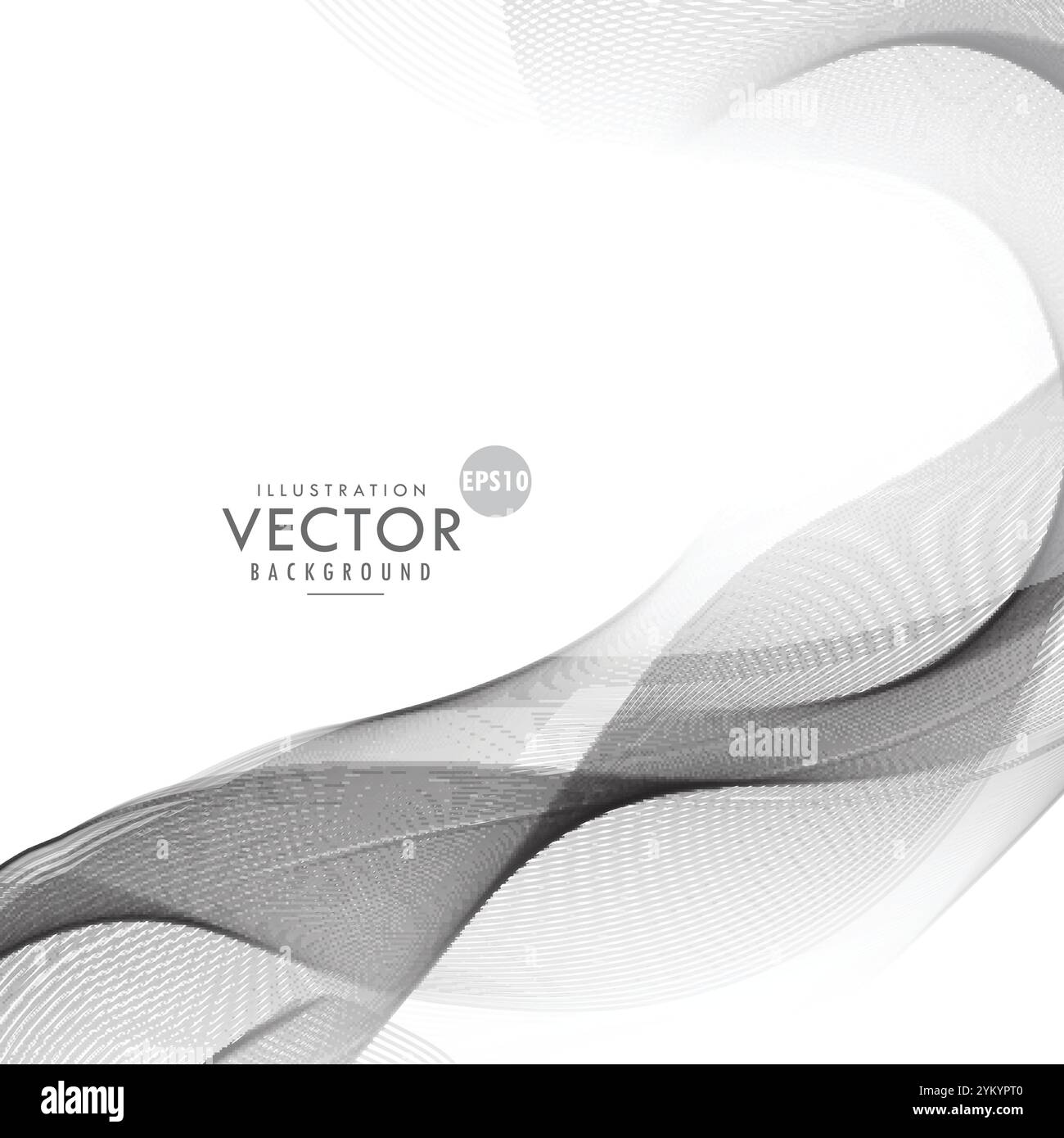 gray wavy lines vector background Stock Vector Image & Art - Alamy