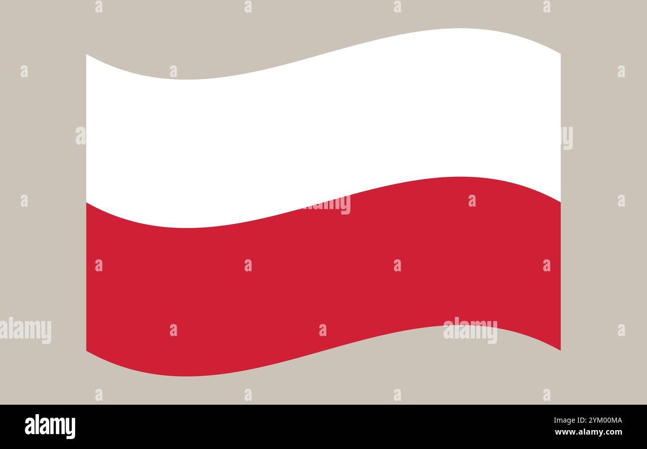 Flag of Poland. Polish national symbol in official colors. Template ...