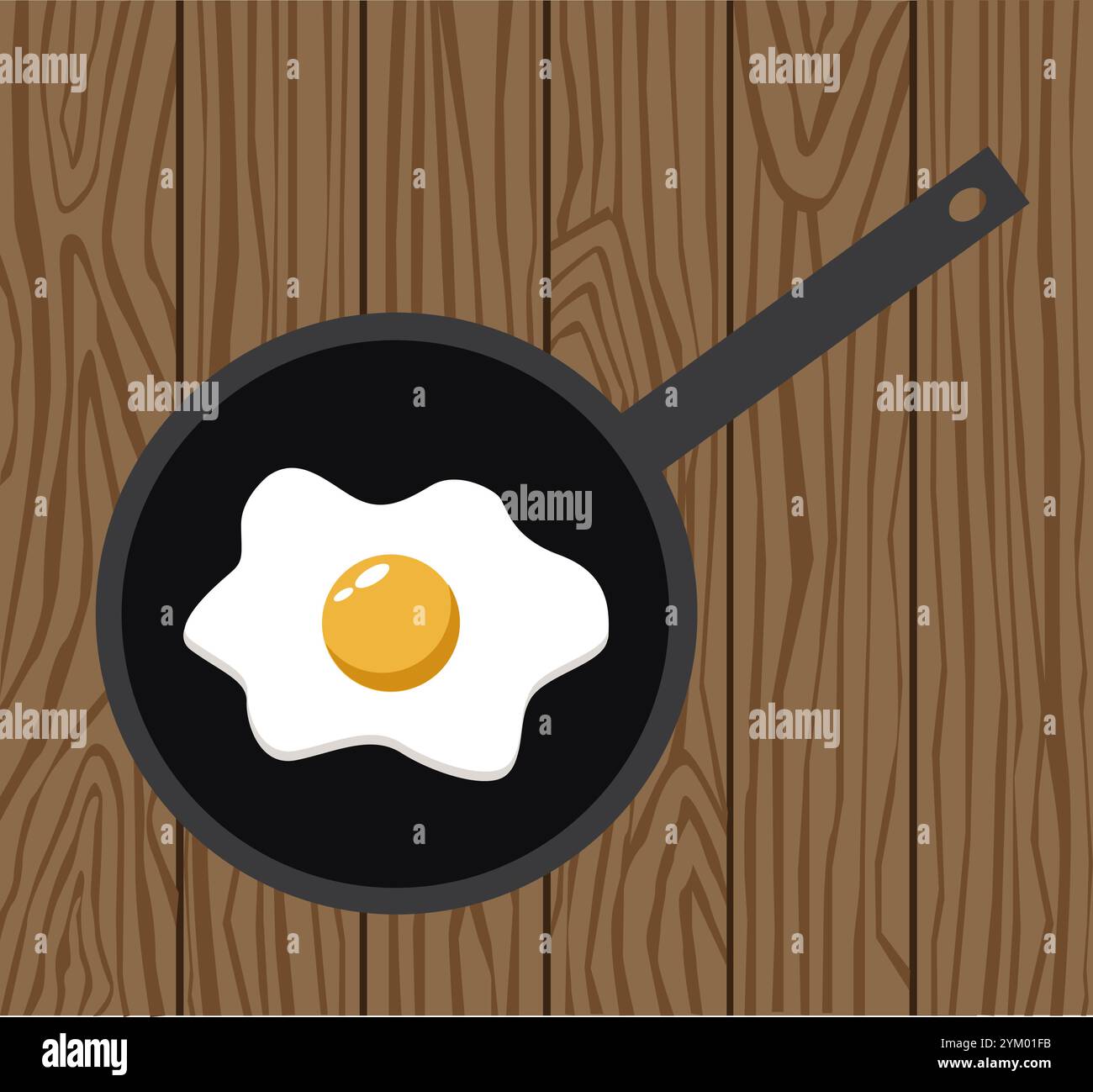 fried egg vector illustration Stock Vector