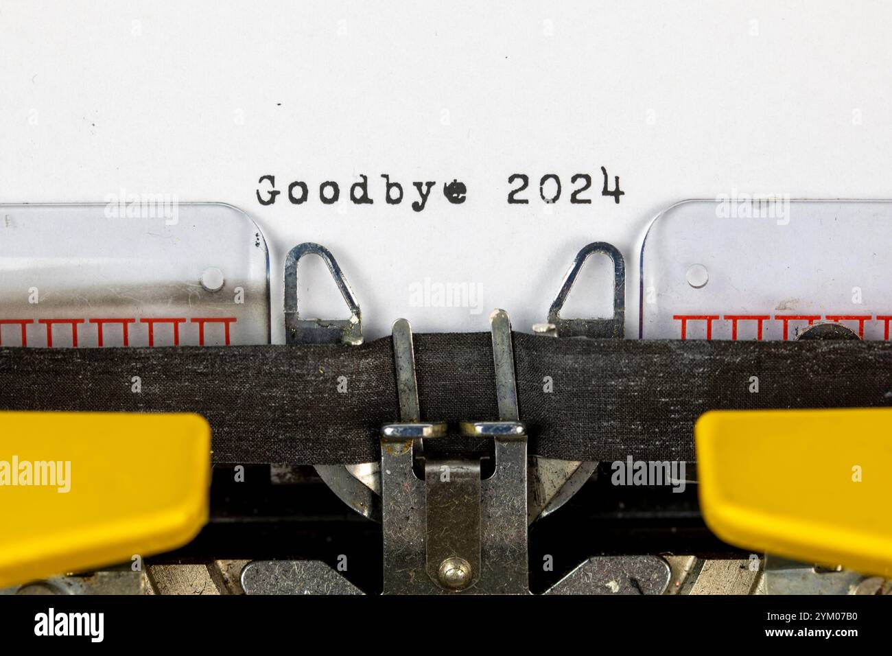 Goodbye 2024 written on an old typewriter Stock Photo