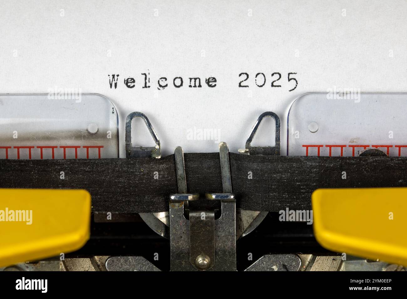 Welcome 2025 , New Year and Christmas Concept Stock Photo