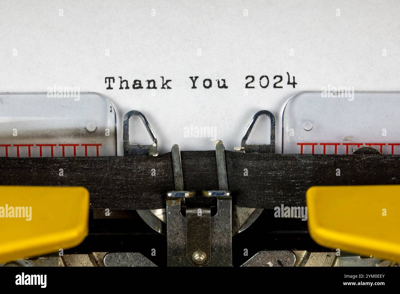 Thank You 2024 , New Year and Christmas Concept Stock Photo
