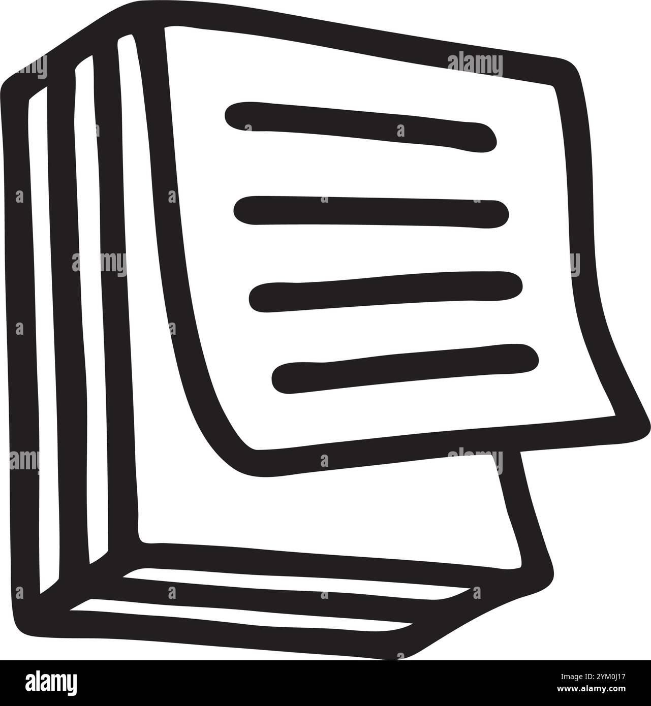 Doodle Notepad icon. Infographic symbol in a circle Stock Vector Image ...