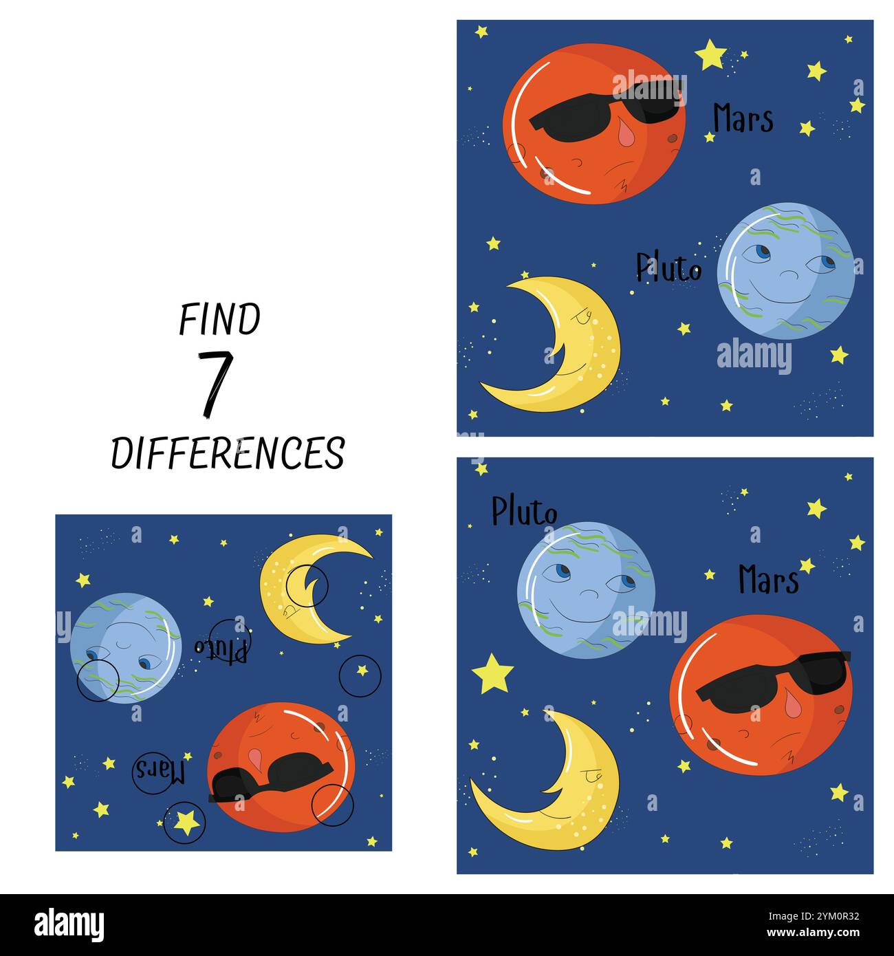 Educational game for children find differences Stock Vector Image & Art ...
