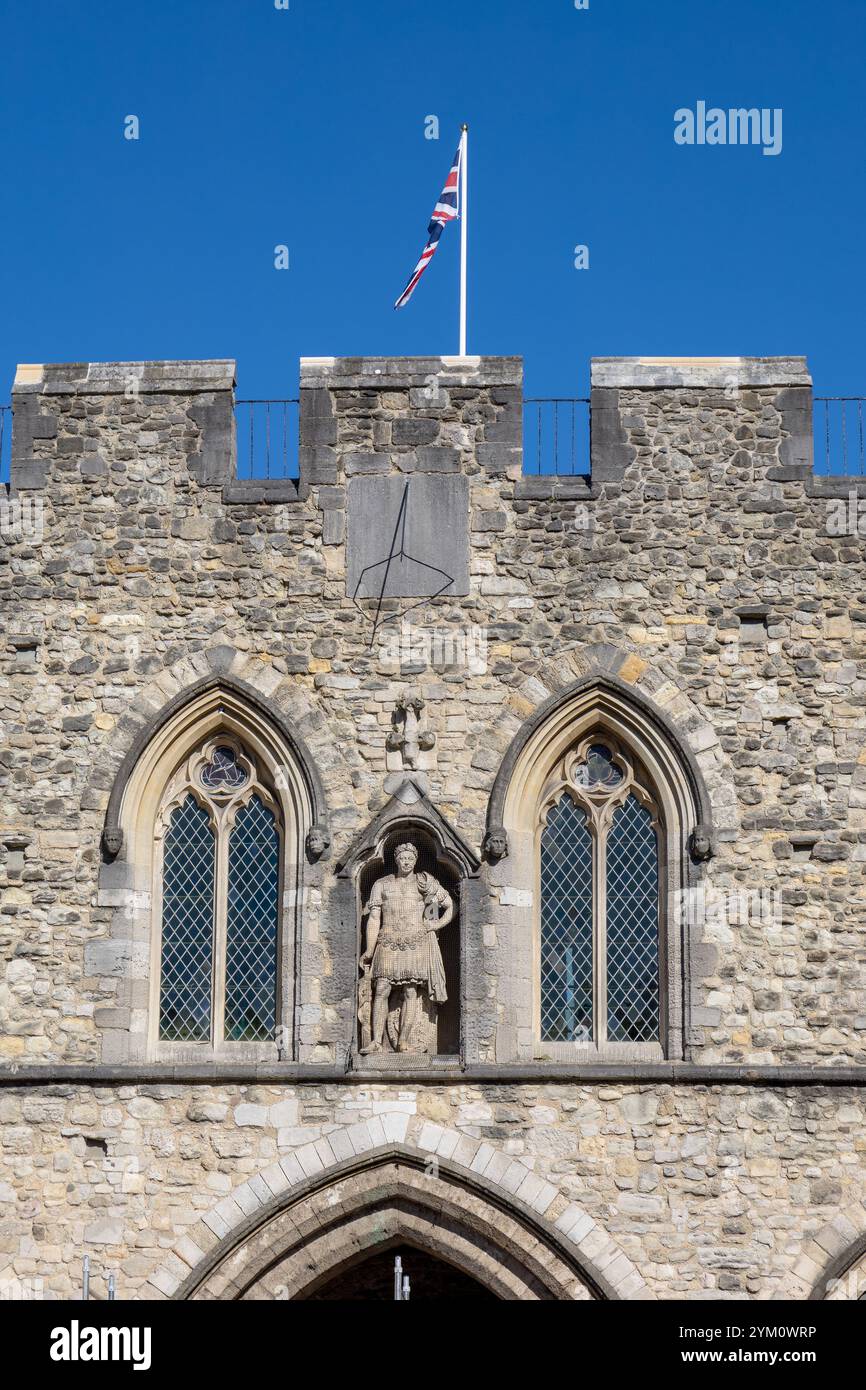 Bargate A Medieval Gatehouse in Southampton City Centre England A Historic Grade I Listed Building, Being Renovated October 3, 2024 Stock Photo