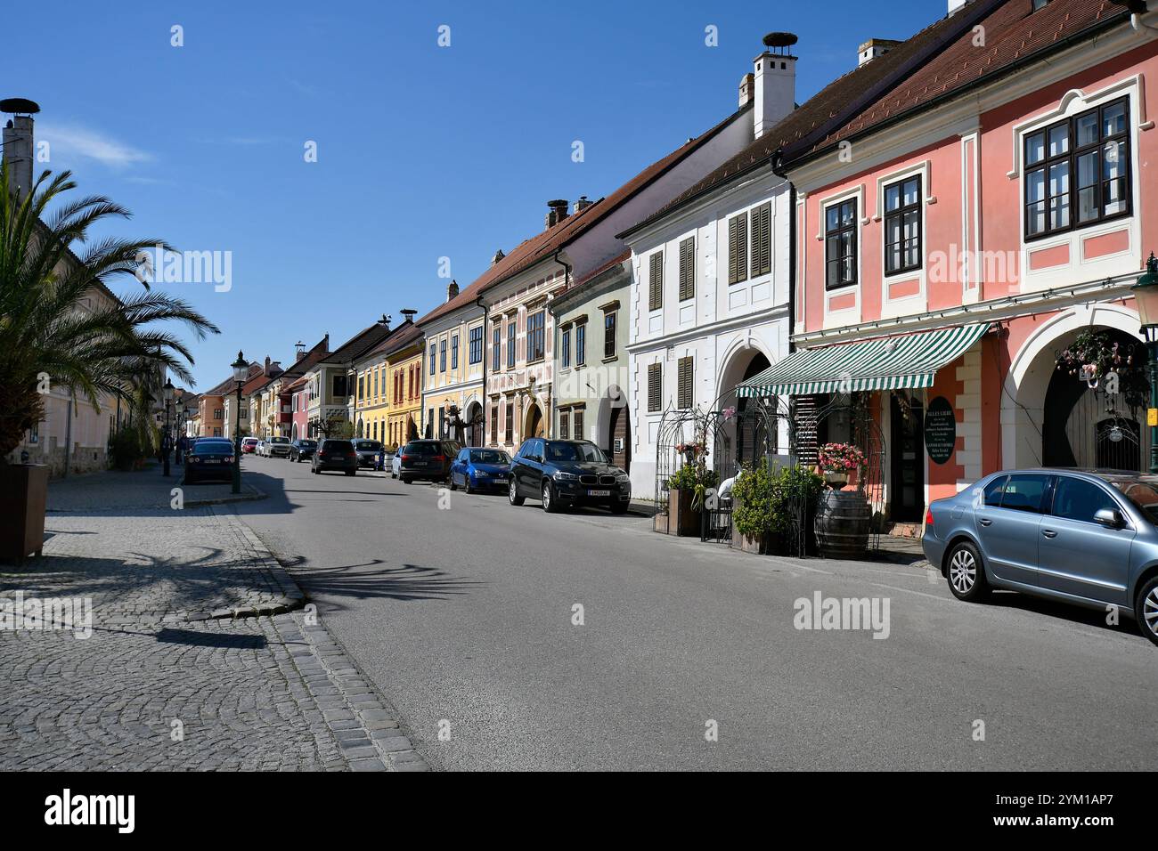 Rust, Austria - March 23, 2024: Main street of the so-called stork town ...