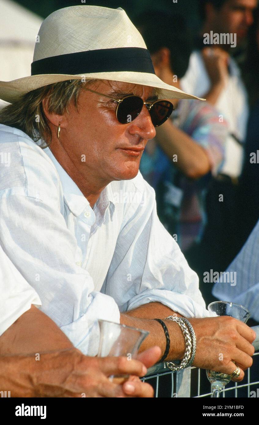 Rod Stewart, Cartier Polo, Smith's Lawn, Surrey, UK Stock Photo - Alamy
