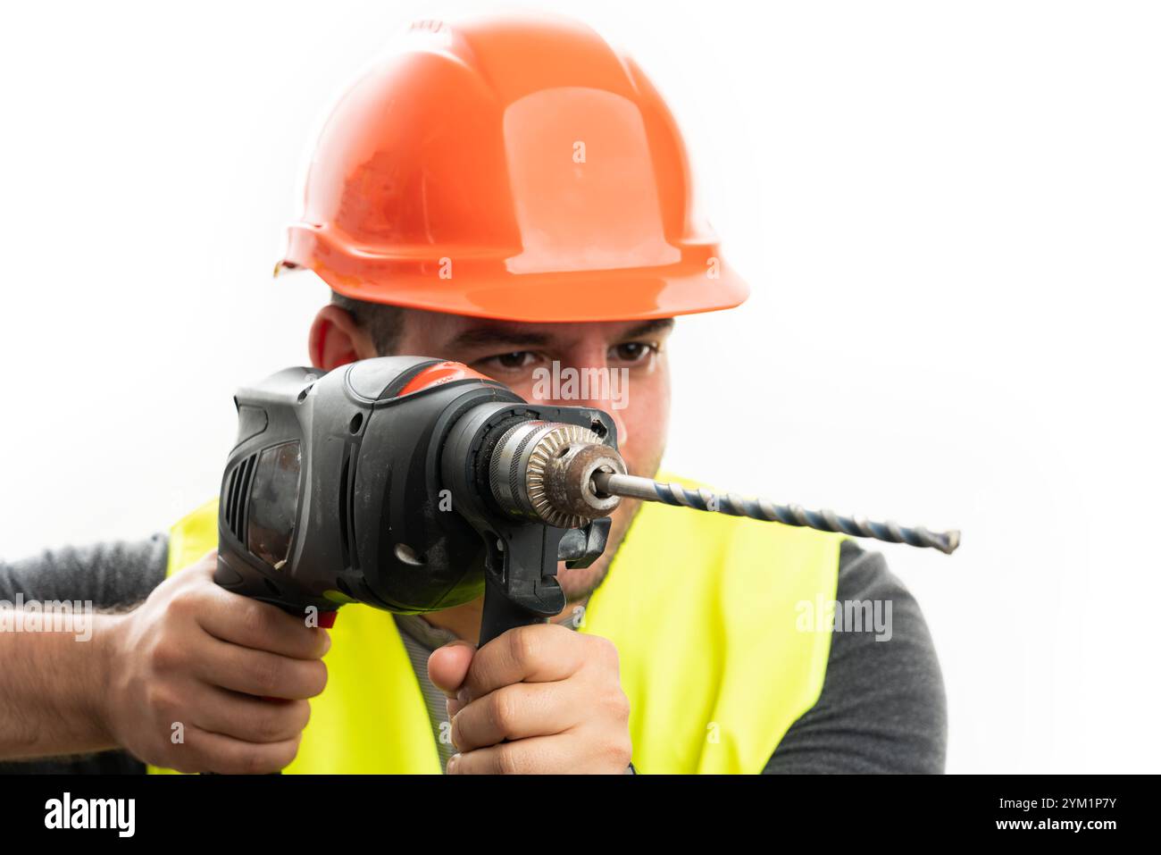 Male constructor work tool safety hi-res stock photography and images ...