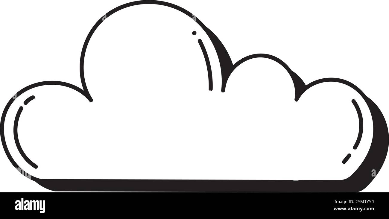 cloud hand drawn element Stock Vector Image & Art - Alamy