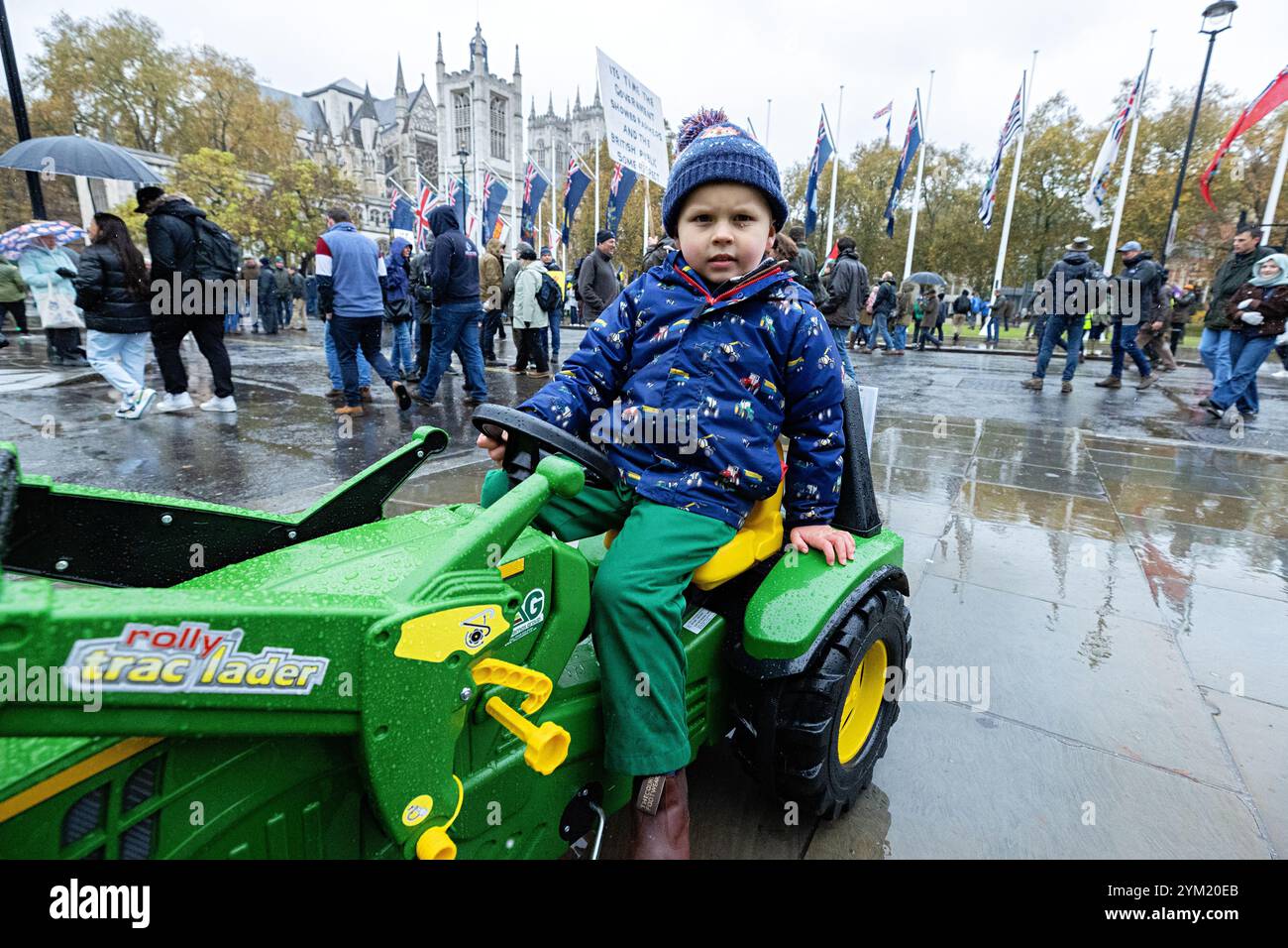 London, UK. November 19th 2024. Farmers march in London to protest ...