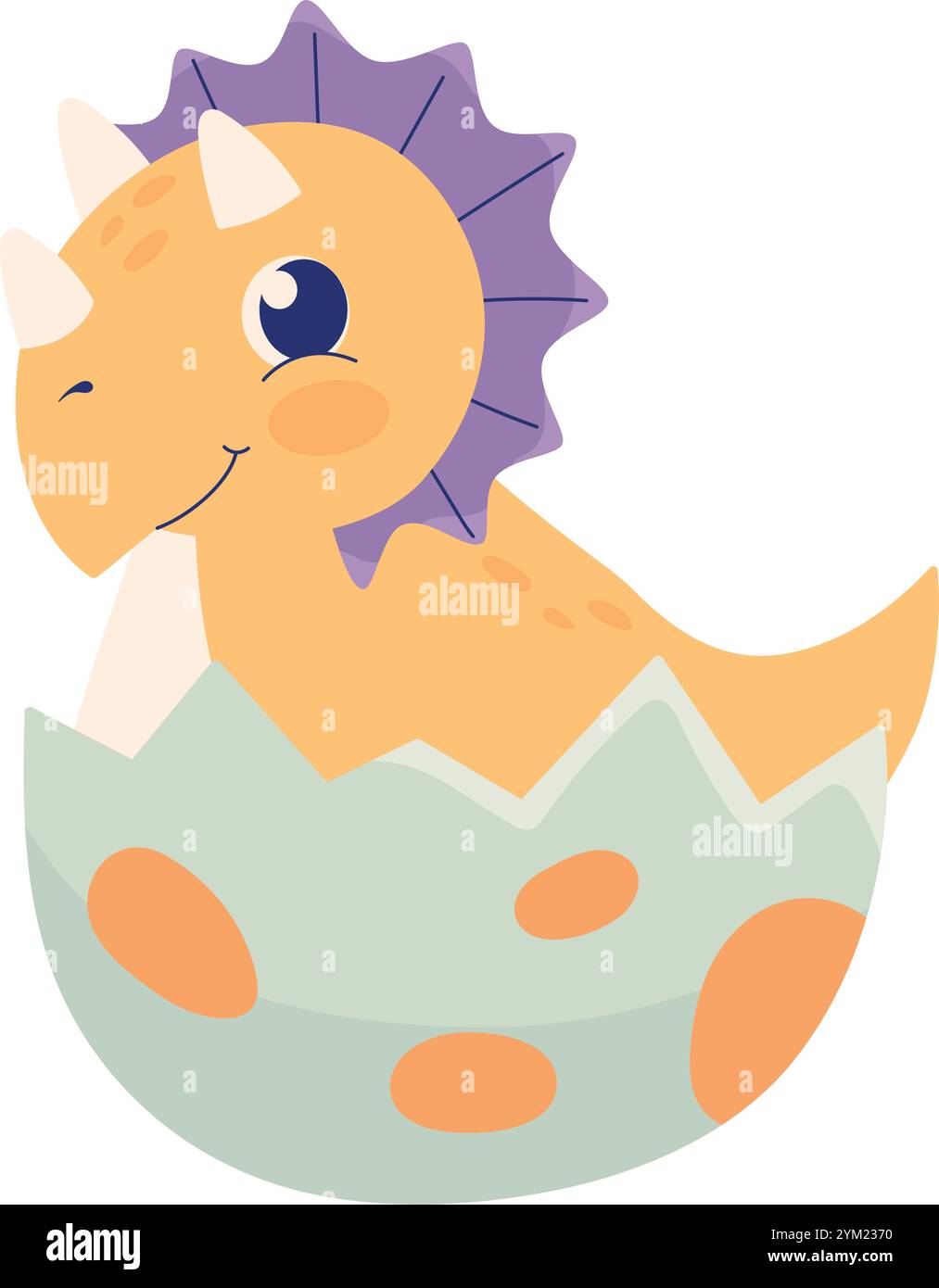 cute dinosaur baby in egg cartoon Stock Vector Image & Art - Alamy