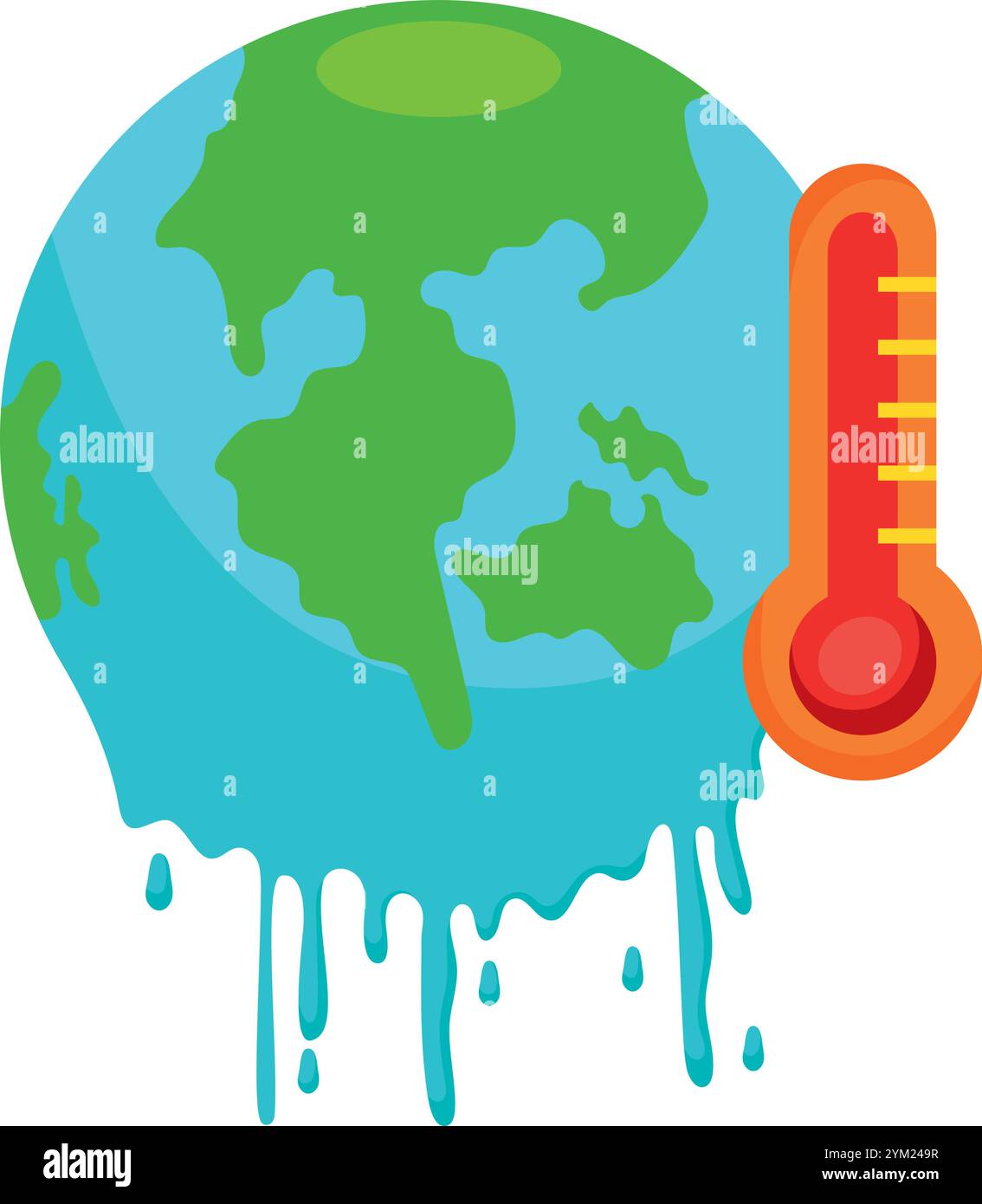global warming melting planet Stock Vector Image & Art - Alamy