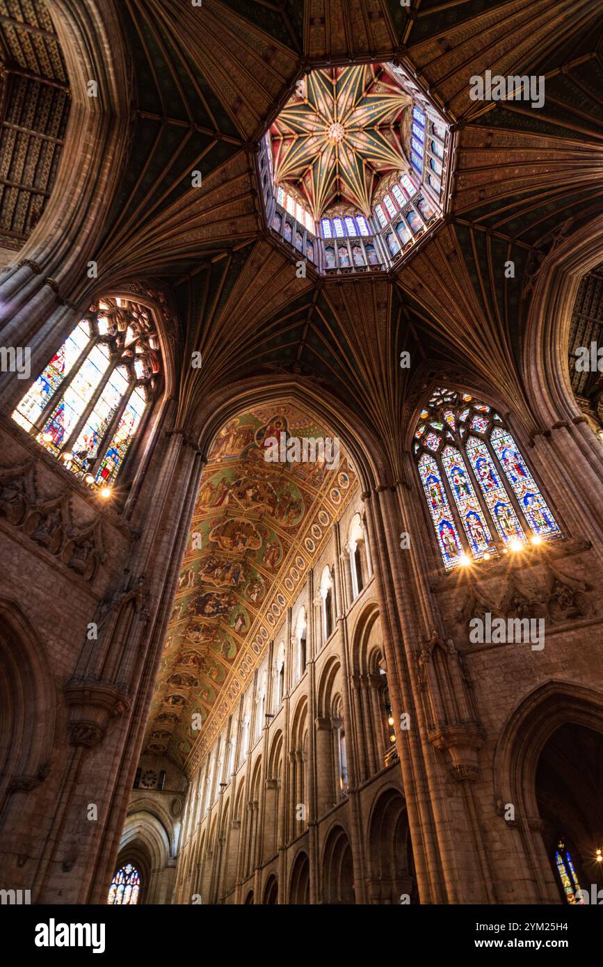 Interior View of Octagon Tower in Ely Cathedral, Ely, Cambridgeshire ...