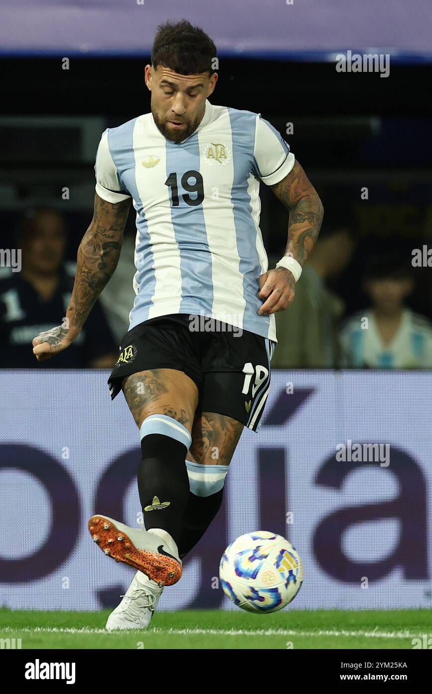 Argentina s Defender Nicolas Otamendi Strikes The Ball During The South argentina-s-defender-nicolas-otamendi-strikes-the-ball-during-the-south
