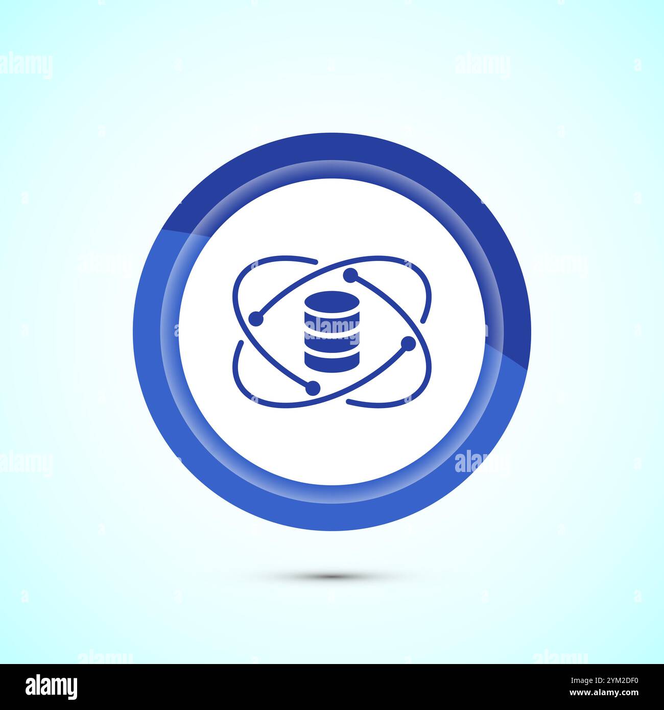 Data science icon design illustration. Big data, digital tech icon ...