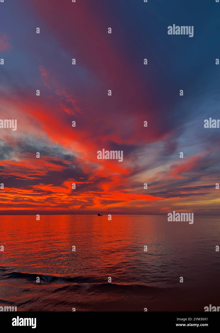 Stunning Sunset over the North Atlantic Ocean - Smartphone Captured Stock Image