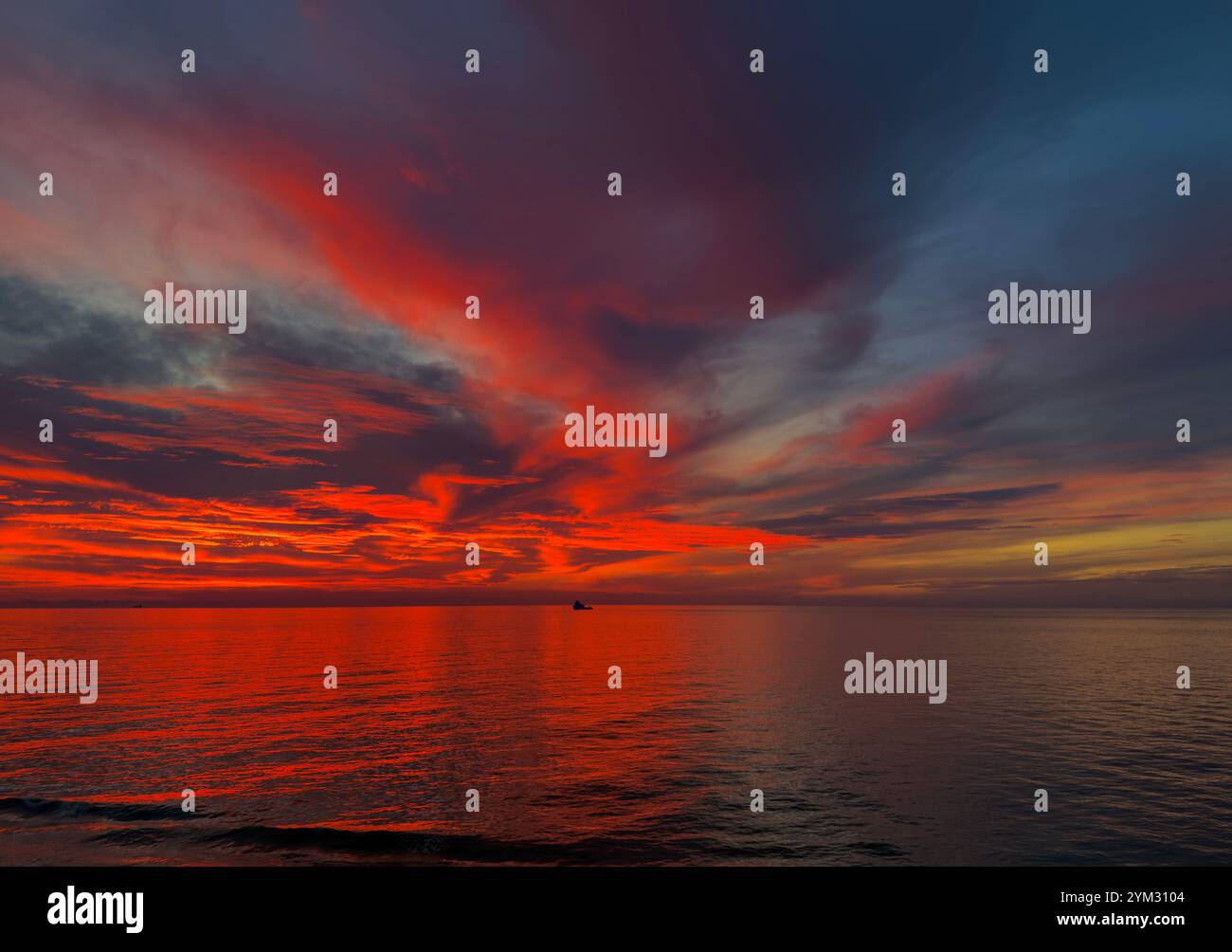 Stunning Sunset over the North Atlantic Ocean - Smartphone Captured Stock Image