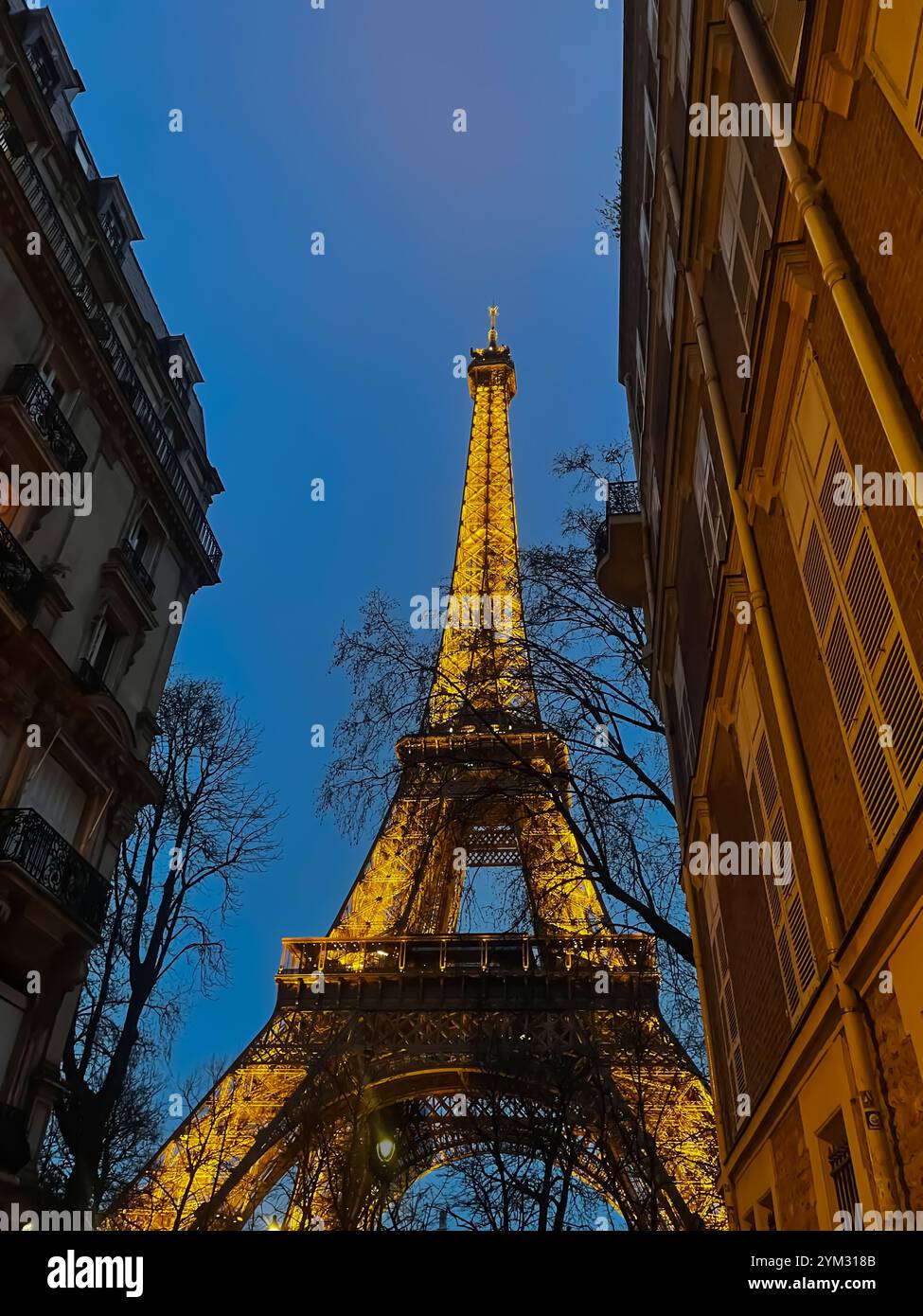 Eiffel Tower, Paris - Smartphone Captured Stock Image