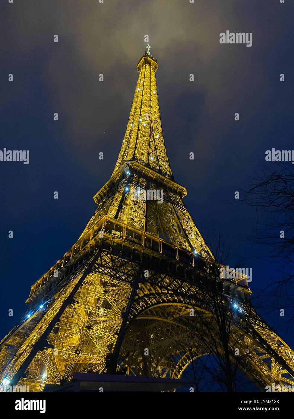 Eiffel Tower, Paris - Smartphone Captured Stock Image