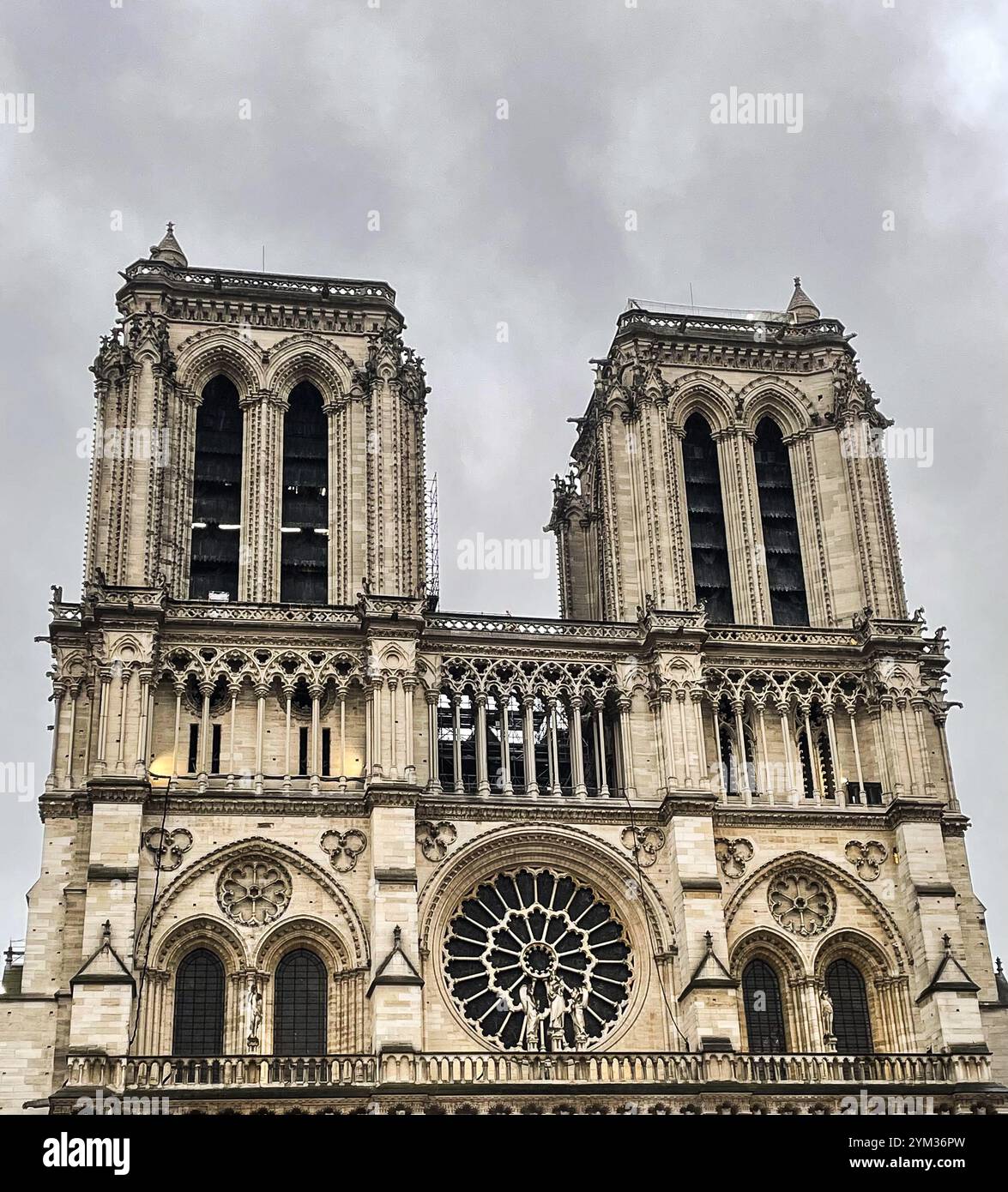 Cathédrale Notre-Dame de Paris - Smartphone Captured Stock Image