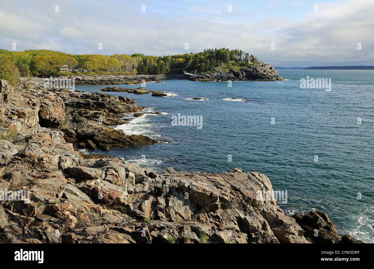 Schooner Head Overlook - Acadia National Park, Maine Stock Photo - Alamy