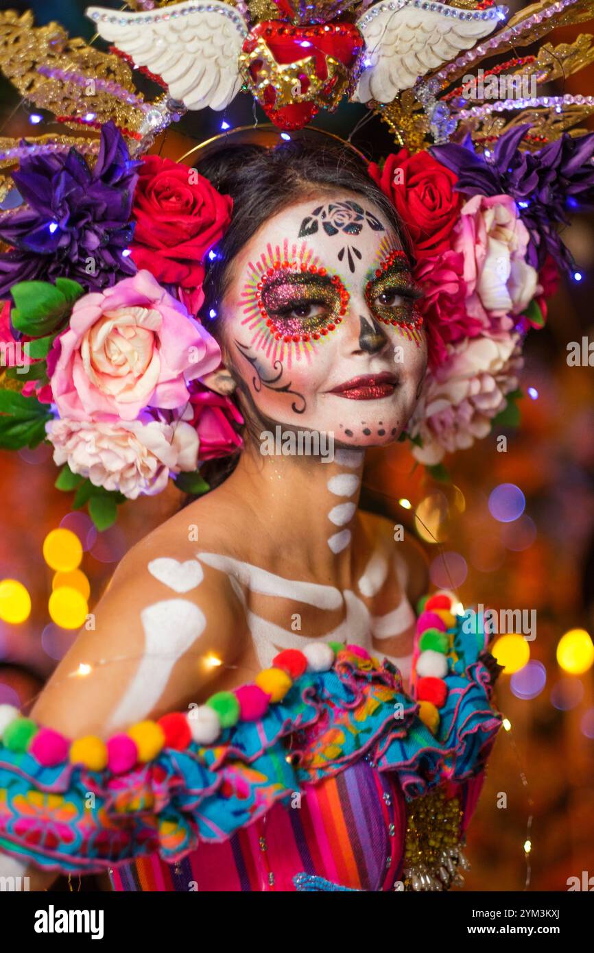 Day of the Dead, Hollywood Forever Cemetery, Hollywood, Los Angeles, California, USA Stock Photo