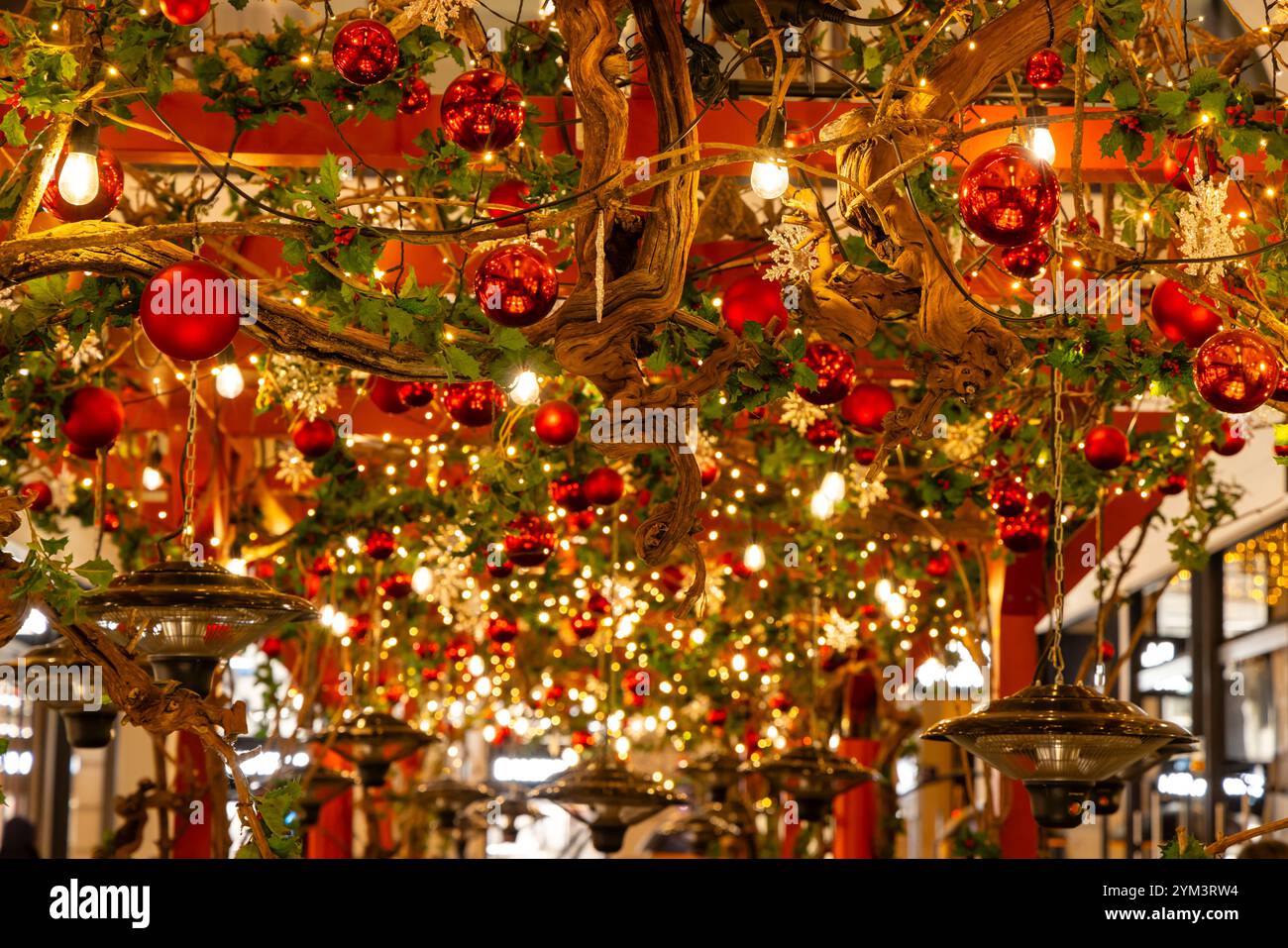 Christmas decorations in downtown, Vienna, Austria Stock Photo Alamy