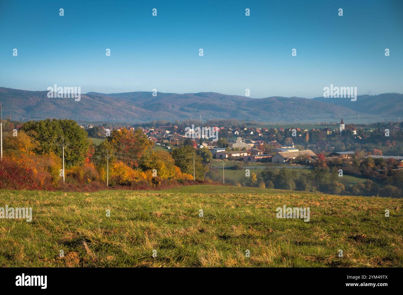 Rural landscape vector colorful hi-res stock photography and images - Alamy