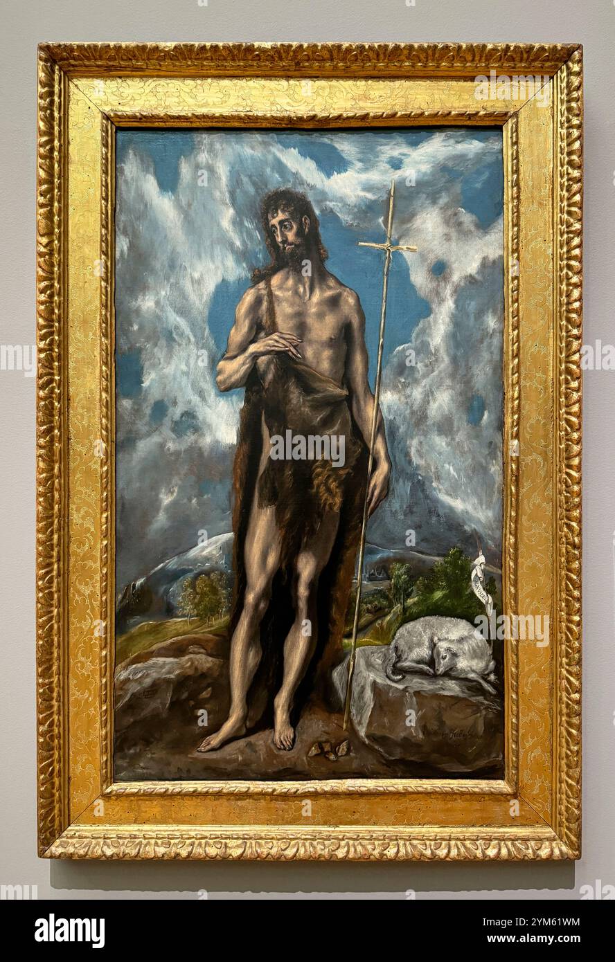 Saint John the Baptist by Spanish painter El Greco. Looking skinny and ...