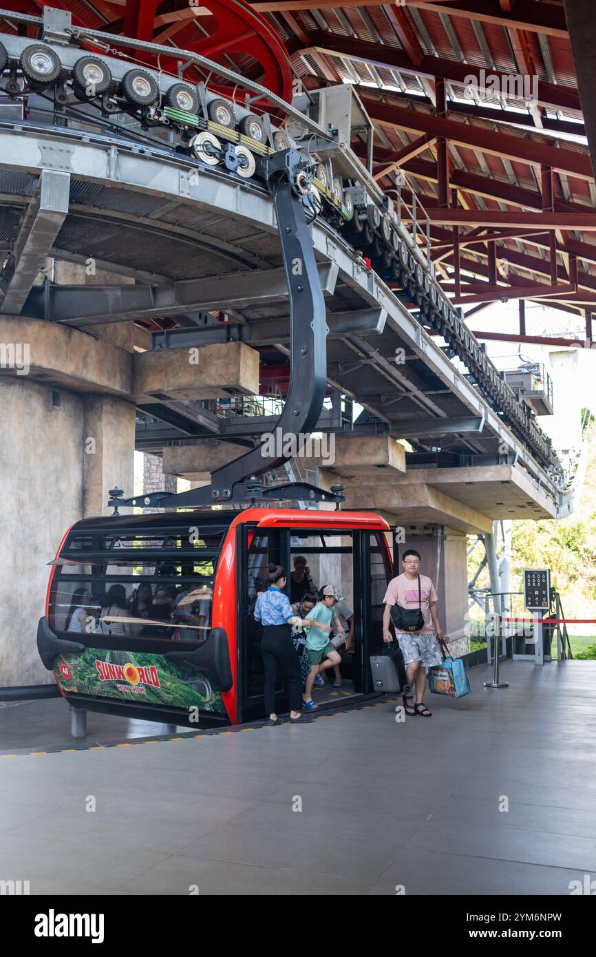 Cable Car Ride arriving at Sunworld Hon Thom on Phu Quoc Island in ...
