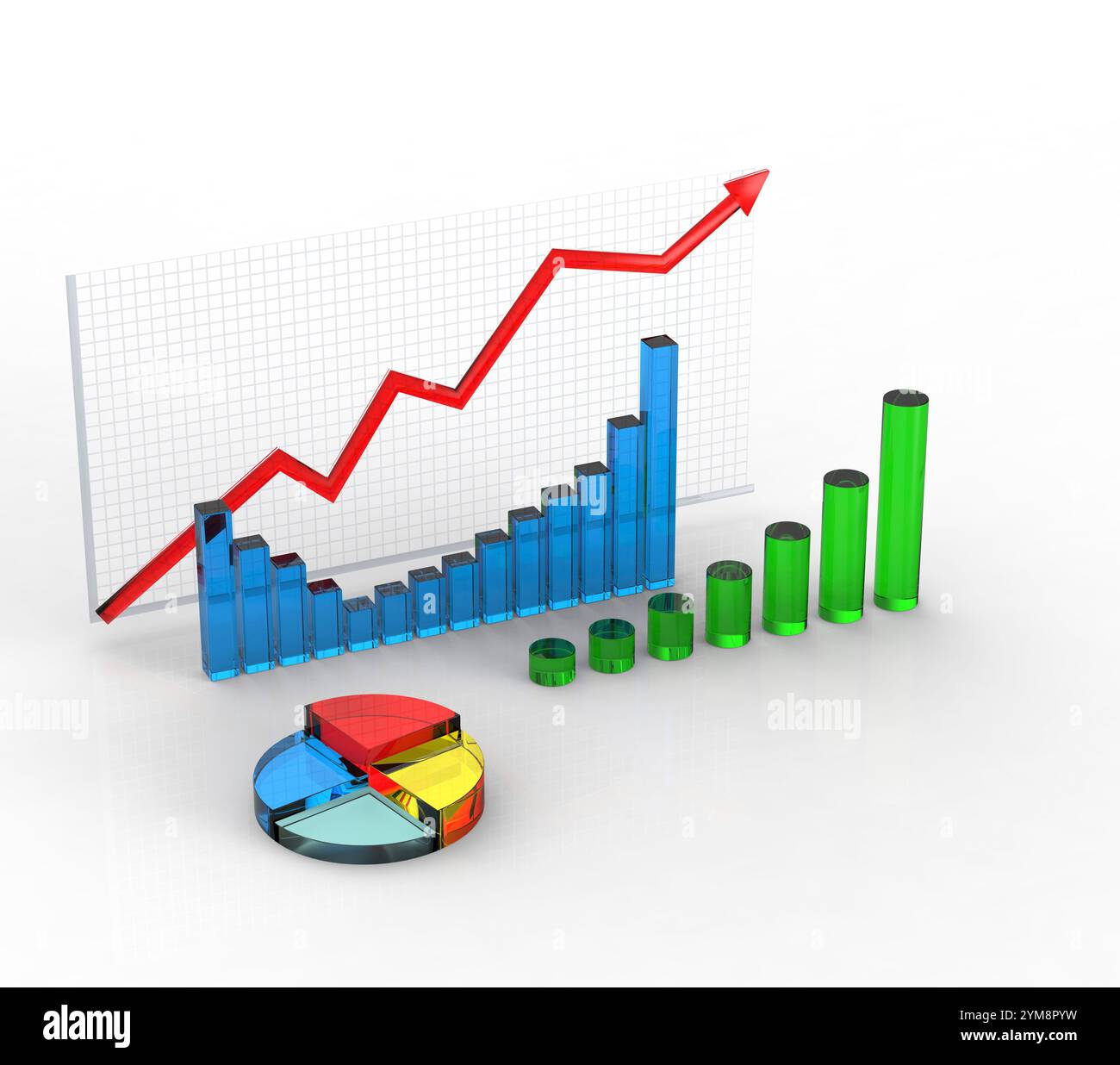 Colorful bar graphs hi-res stock photography and images - Alamy