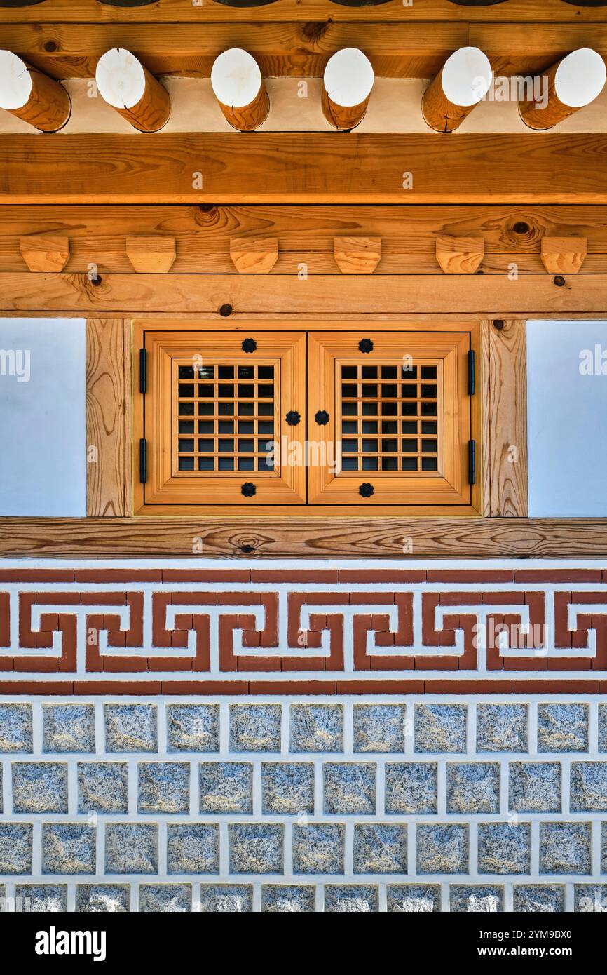 Oct 2024, Bukchon Hanok Village in Seoul. Hanok is traditional Korean ...