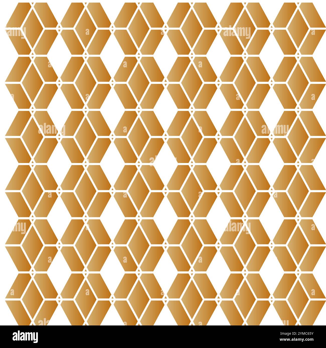 Pattern Golden Colors Arabic Style Network Decorative Ornament Stock Vector