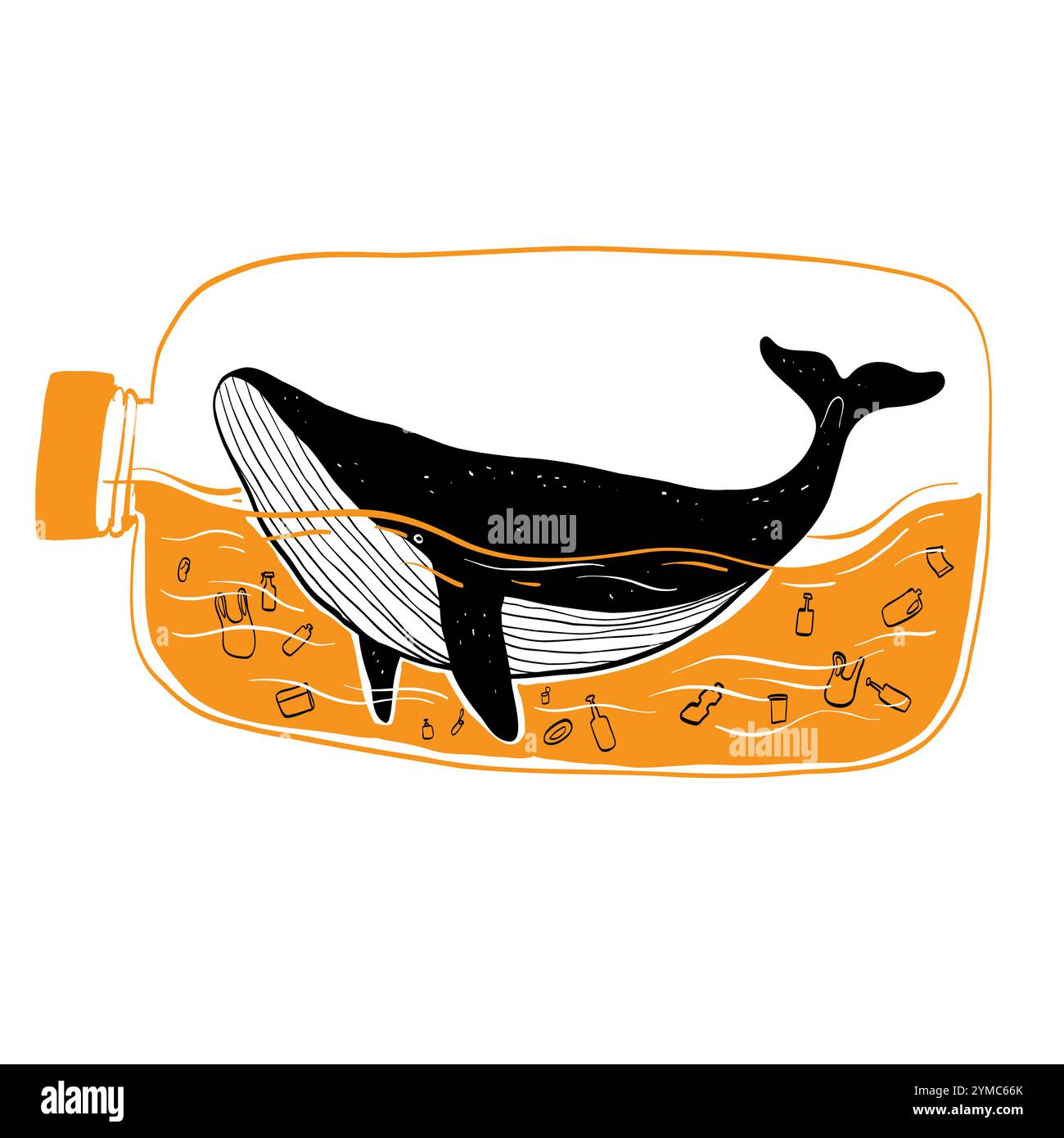 Ecosystem environment concept, Hand drawn vector Illustrations doodle style. Stock Vector