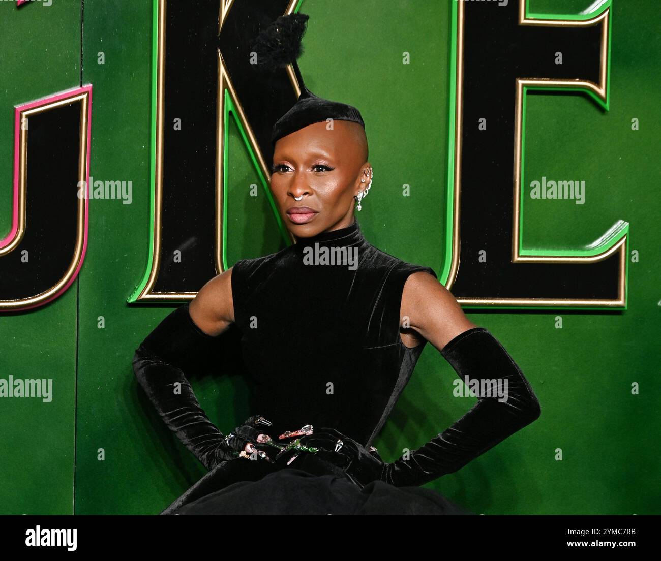 Cynthia Erivo at the "Wicked Part 1" UK film premiere, Royal Festival ...