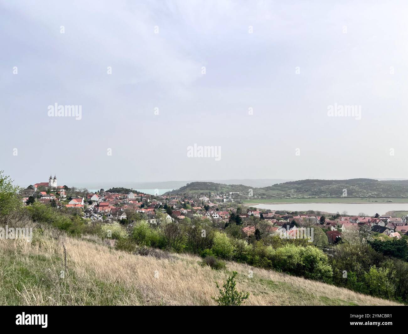 A picturesque village on Lake Balaton with rich history and breathtaking landscapes. - Smartphone Captured Stock Image