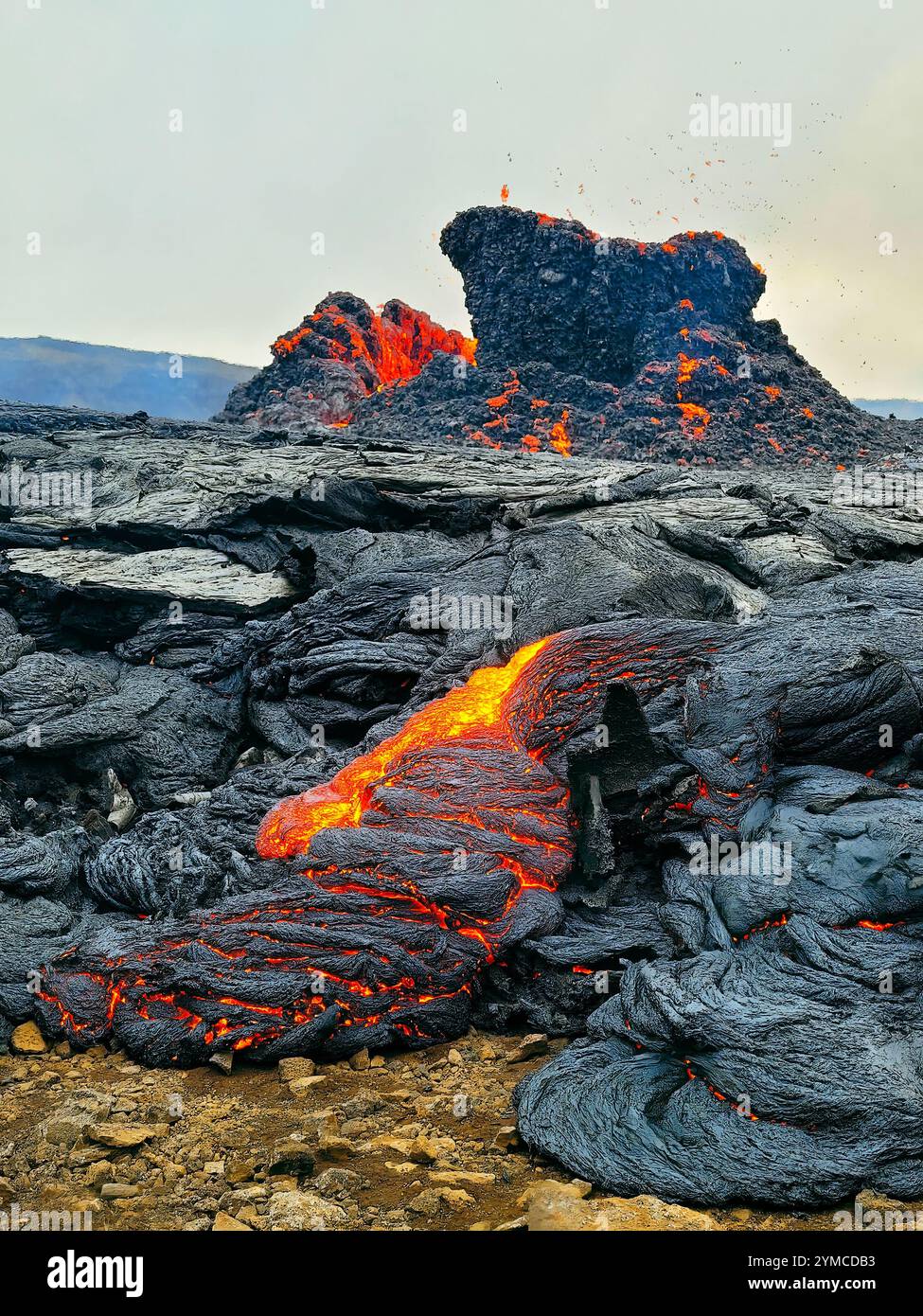 Fagradalsfjall Volcano Eruption 2025, Iceland volcano eruption, Grindavíkurkaupstaður, Southern