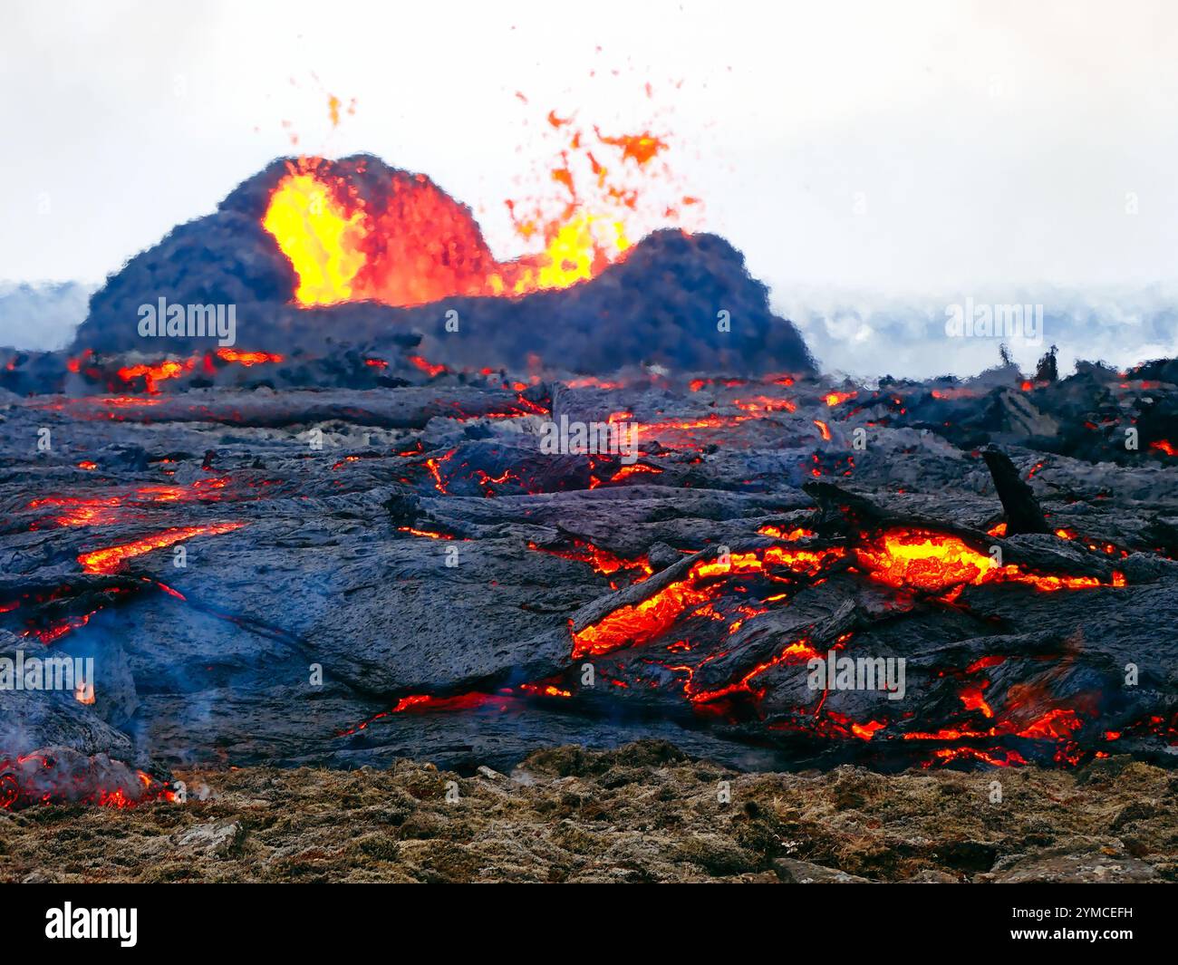 Fagradalsfjall Volcano Eruption 2025, Iceland volcano eruption