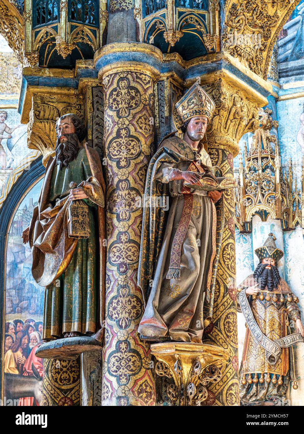 Interior view at the Charola of the Convent of Christ, magnificent ...