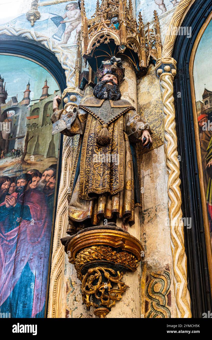 Interior view at the Charola of the Convent of Christ, magnificent ...