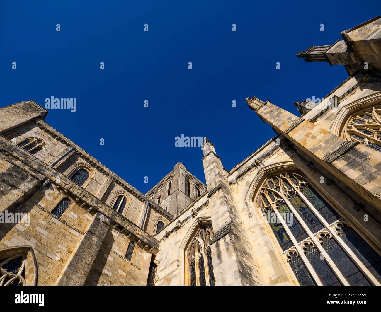 Stained glass windows winchester cathedral hi-res stock photography and ...
