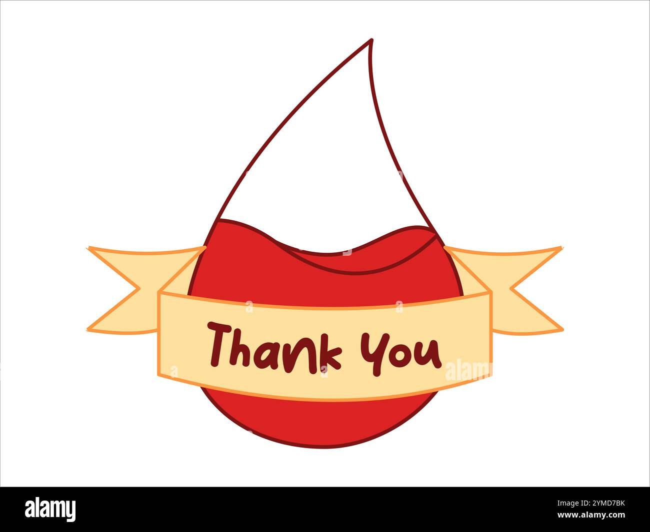 Blood drop banner label ribbon care health symbol donation donor sign ...