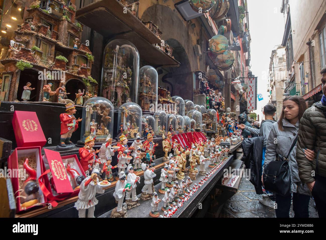 Naples. Historic Center. Via San Gregorio Armeno Stock Photo