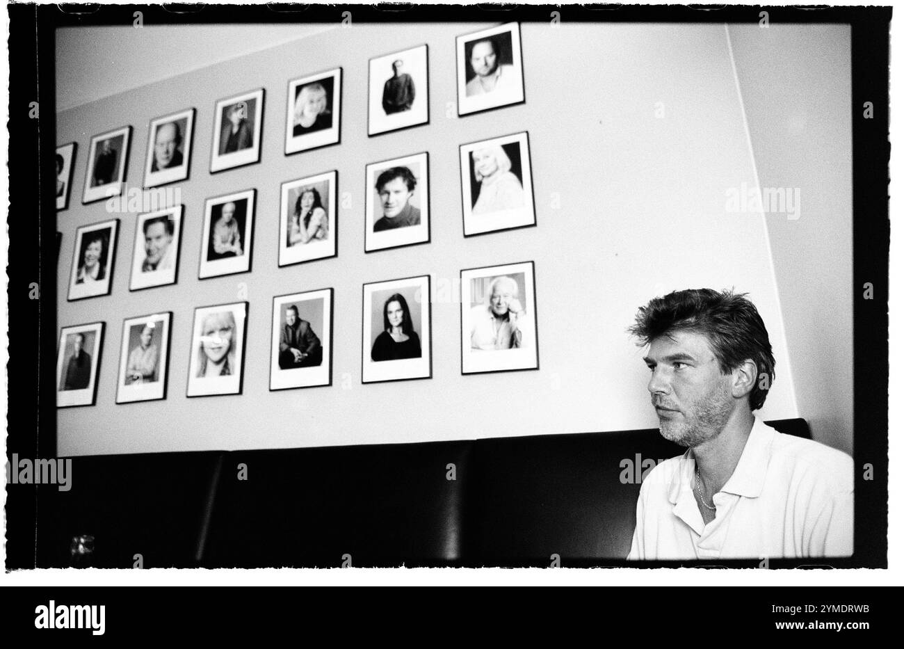 Actor Jakob Eklund Swedish film, television and stage actor, photographed at a restaurant just outside Dramaten, The Royal Dramatic Theatre, Stockholm, Sweden. Jakob Eklund portrays the fictional police officer Johan Falk and is currently with 'Executive Protection' (Swedish: Livvakterna, meaning 'The Bodyguards'). Stock Photo