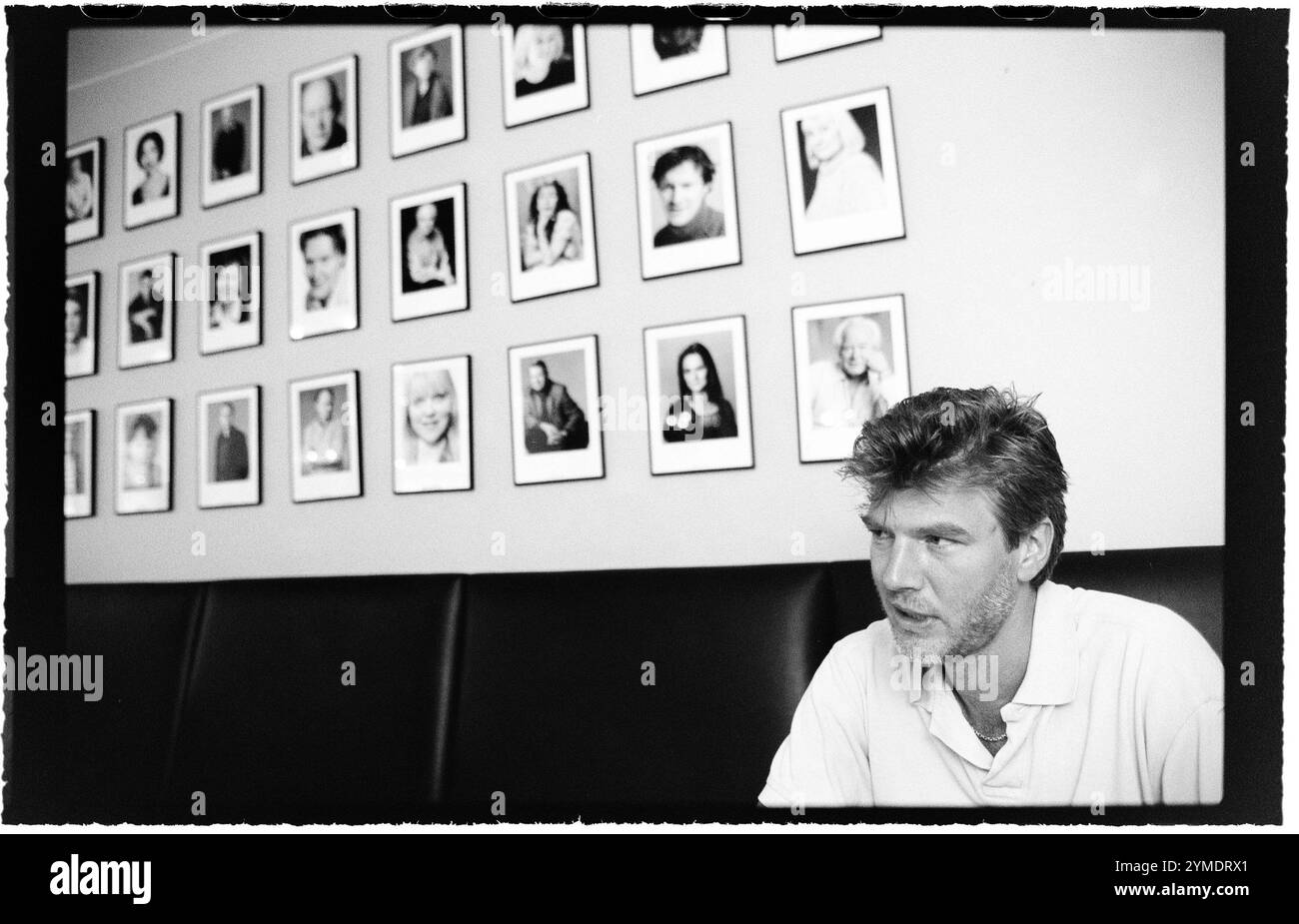 Actor Jakob Eklund Swedish film, television and stage actor, photographed at a restaurant just outside Dramaten, The Royal Dramatic Theatre, Stockholm, Sweden. Jakob Eklund portrays the fictional police officer Johan Falk and is currently with 'Executive Protection' (Swedish: Livvakterna, meaning 'The Bodyguards'). Stock Photo
